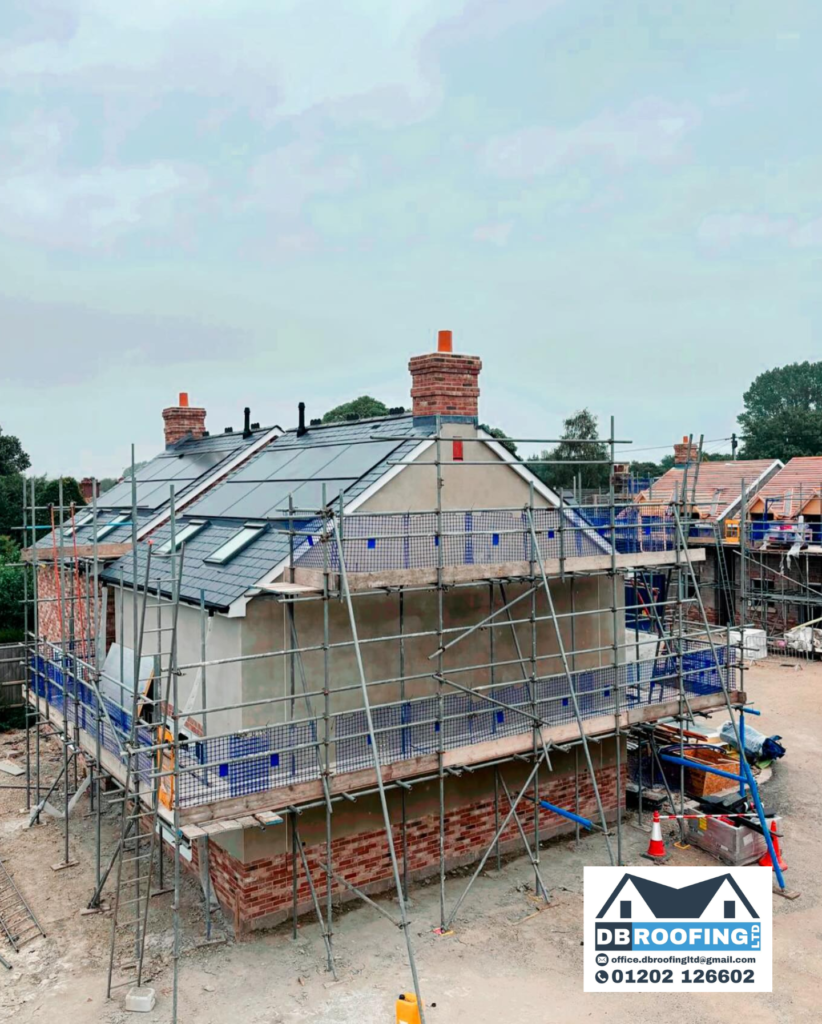 New pitched extension roofing completed in Dorset